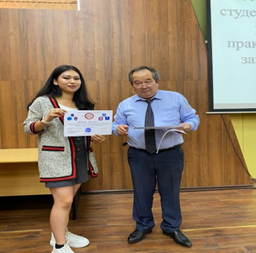Улукбекова Мээримай студентка гр.Ю-3-20 